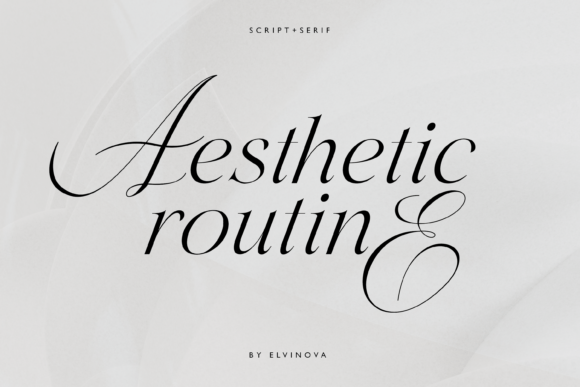 Aesthetic Routine Duo: A Handwritten Font for Handmade Brands