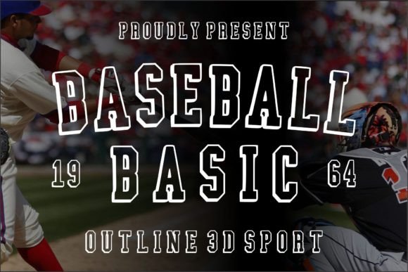 Baseball Basic Font: A Bold Display Typeface for Crafters and Sellers