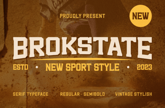 Brokstate: A Bold Display Font for Editorial Impact
