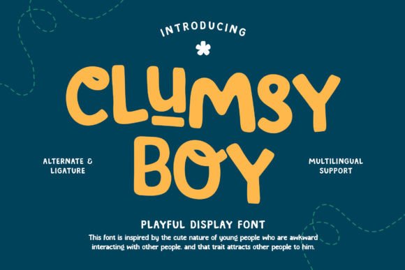 Clumsy Boy Font: A Playful Typeface for Crafters