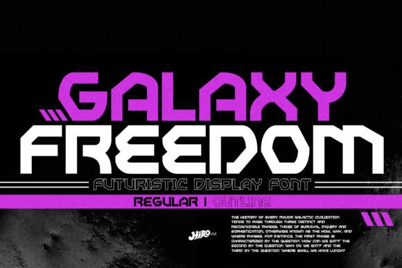 Galaxy Freedom: A Futuristic Display Font for Marketers