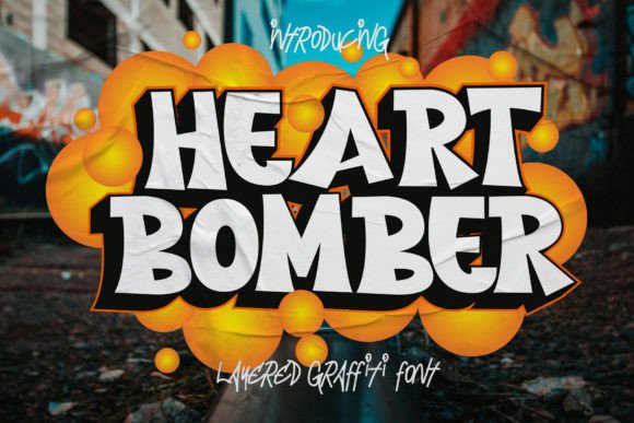 Heart Bomber: A Graffiti-Inspired Display Font for Editorial Attitude