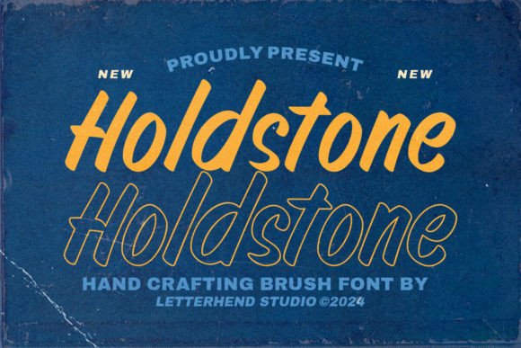 Holdstone: A Handcraft Brush Font for Crafters and Product Makers
