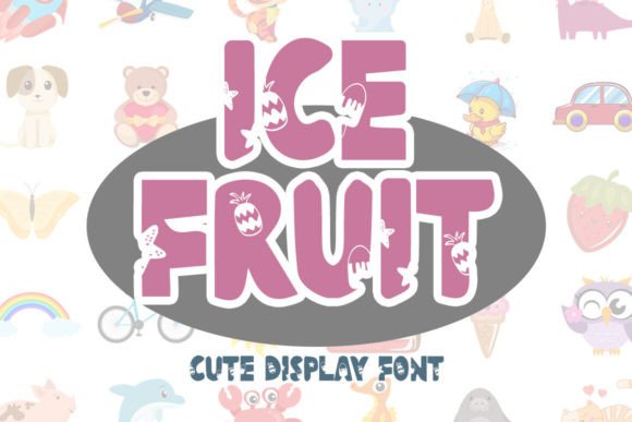 Ice Fruit: A Playful Display Font for Handmade Product Labels and Packaging