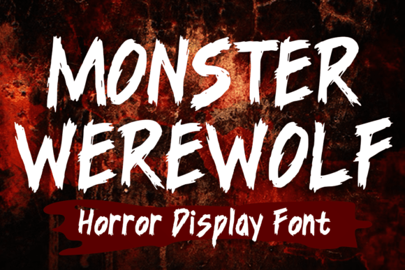 Monster Werewolf: A Horror Display Font with Vintage Bite