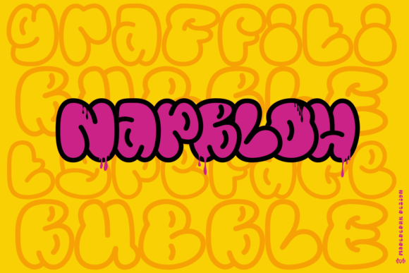 Napblow: A Bubble Graffiti Typeface for Web Designers