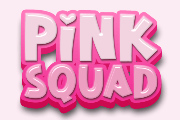 Pink Squad Font: A Playful Typeface for Small Business Branding