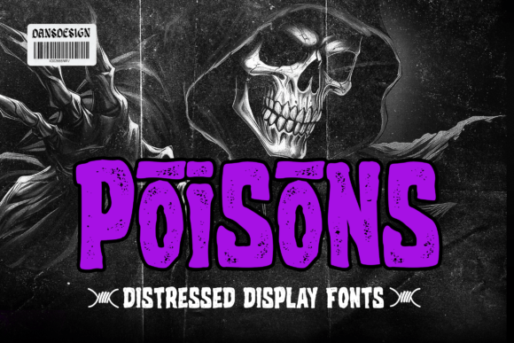 Poisons: A Display Font with Grit for Small Business Branding