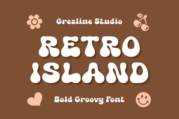 Retro Island: A Bold Groovy Display Font for Editorial Design