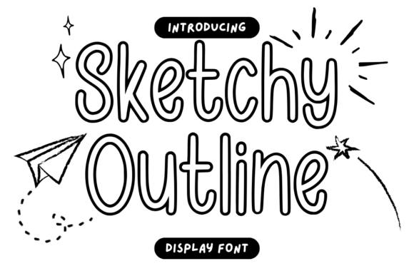 Sketchy Outline: A Designer’s Honest Take on This Hand-Drawn Display Font