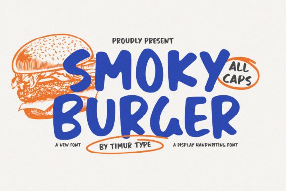 Smoky Burger Font Review: A Bold Handcrafted Typeface for Branding