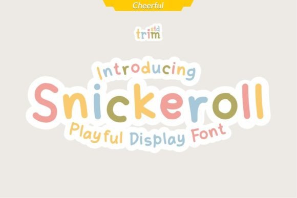 Snickeroll: A Playful Display Font for Editorial Charm