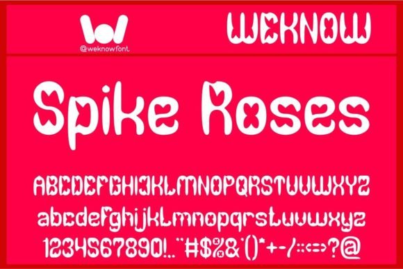 Spike Roses: A Display Font for Modern Web Design