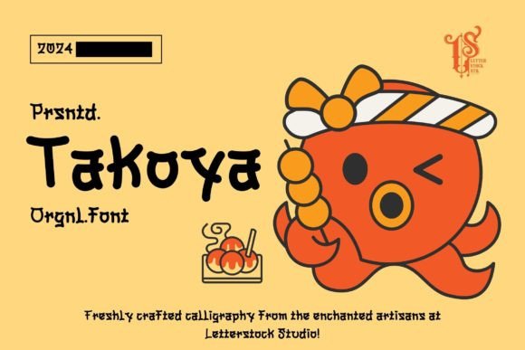 Takoya: A Display Font with Real-World Presence