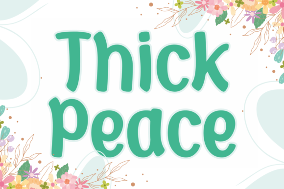 Thick Peace: A Joyful Display Font for Real Branding Projects