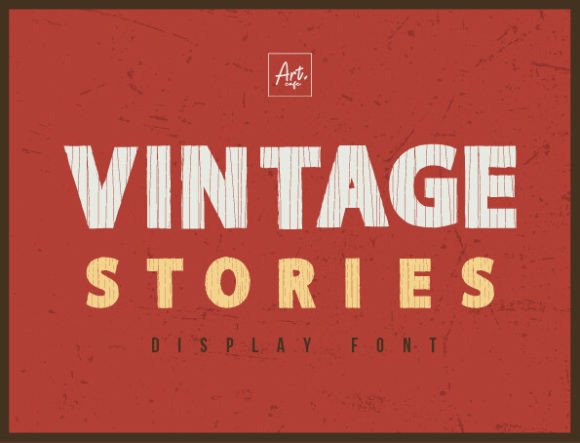 Vintage Stories: A Display Font for Digital Branding